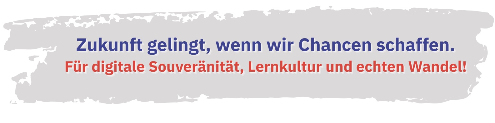 Zukunft gelingt - wenn wir Chancen schaffen! für digitale Souveränität und echte Transformation.“** - 2